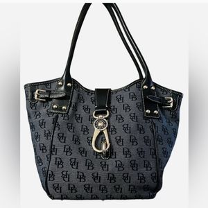 Denim Navy Dooney & Bourke Shoulder Bag Pre-owned